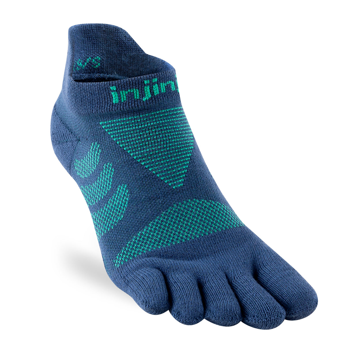 Injinji Womens Specific Ultra Run No Show Running Socks — Poseidon