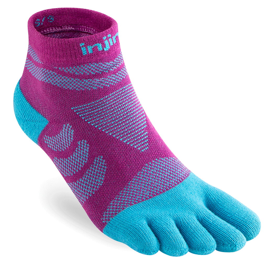 Injinji Womens Specific Ultra Run Mini Crew Running Socks — Jam