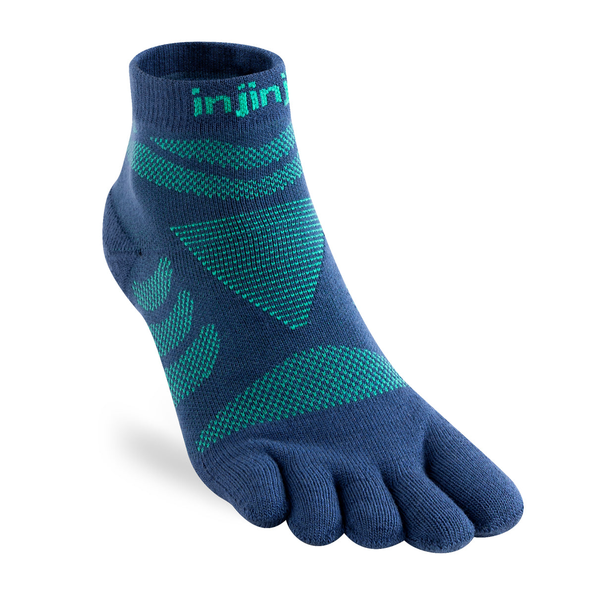Injinji Womens Specific Ultra Run Mini Crew Running Socks — Poseidon