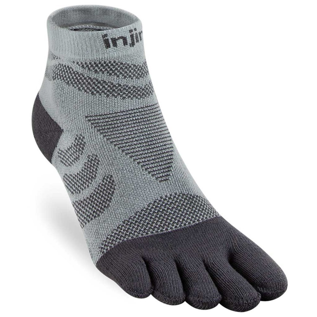 Injinji Womens Specific Ultra Run Mini Crew Running Socks — Slate