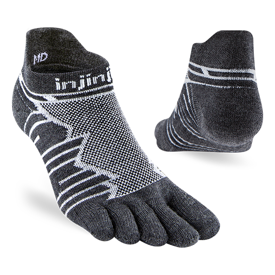 Injinji ULTRA RUN Midweight w/ Padded Toes No Show - Merino Wool Unisex