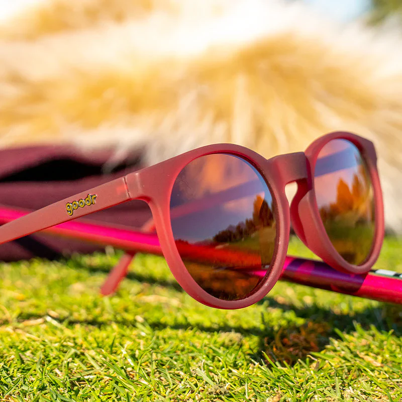 goodr Circle G I'm Wearing Burgundy? sunglasses — packaging
