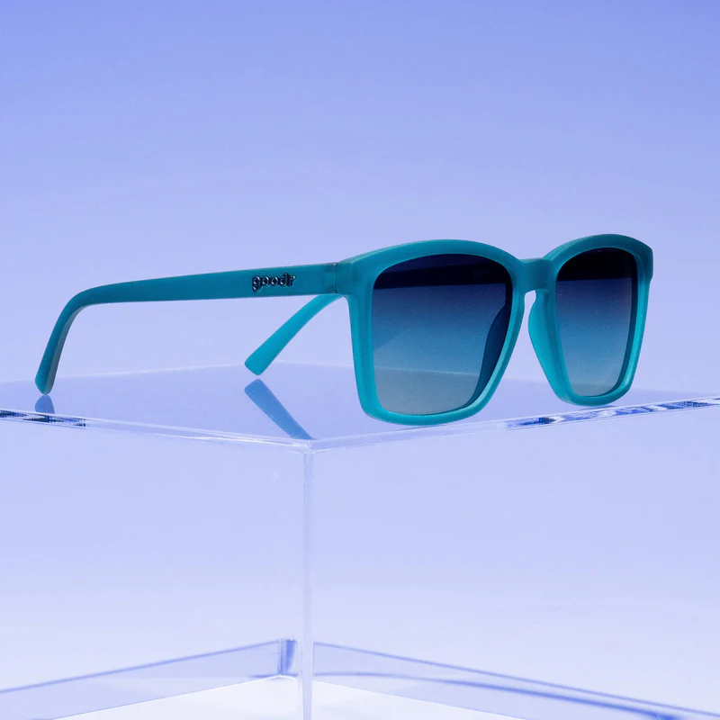 goodr LFG Dungaree Debauchery sunglasses — lifestyle view
