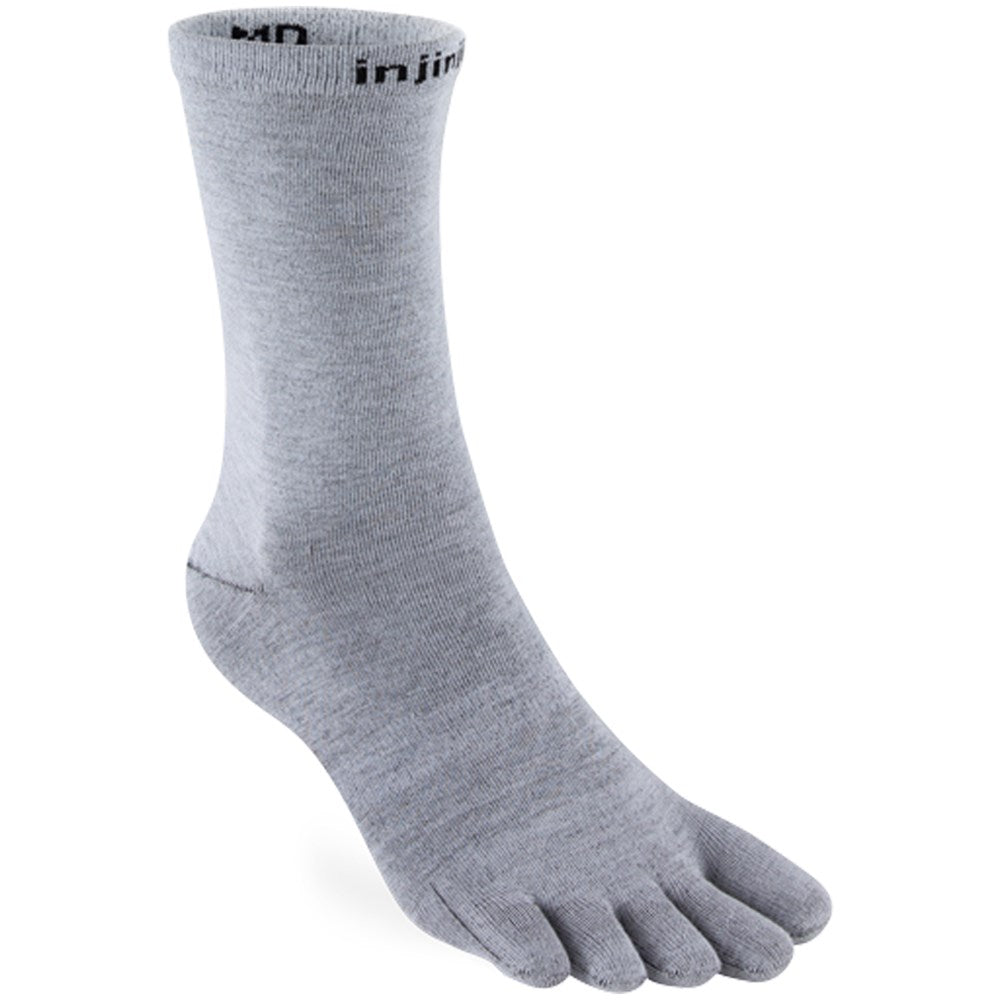 Injinji LINER Lightweight Crew Coolmax Socks — Grey