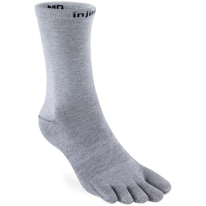 Injinji LINER Lightweight Crew Coolmax Socks — Grey