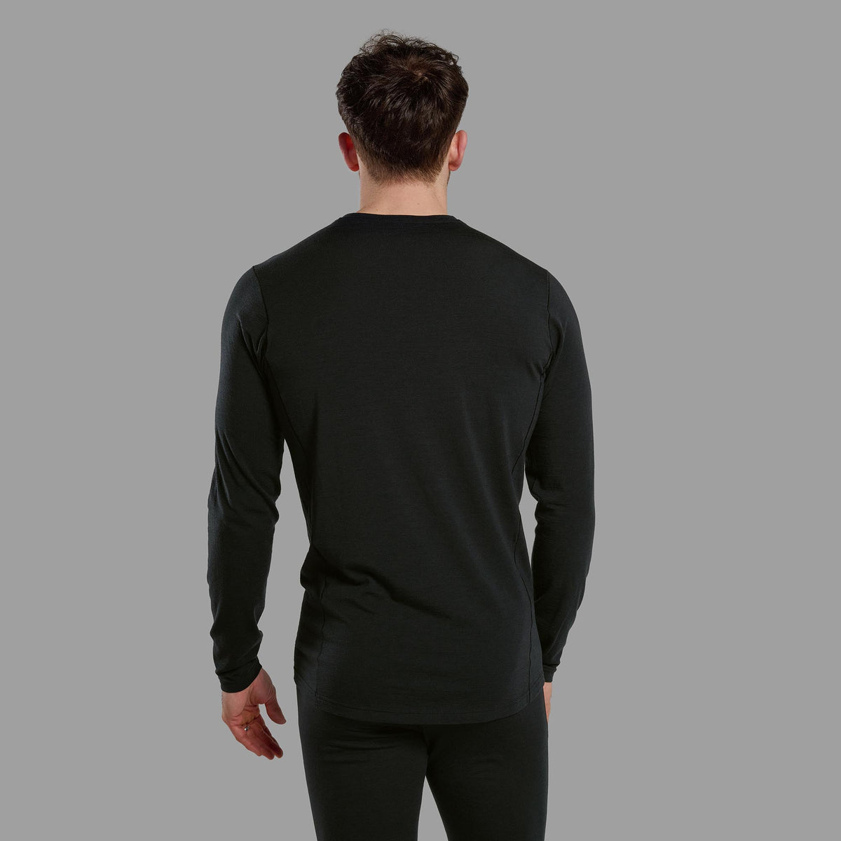 Montane Malli Long Sleeve Merino T-Shirt - Men's — on model, back