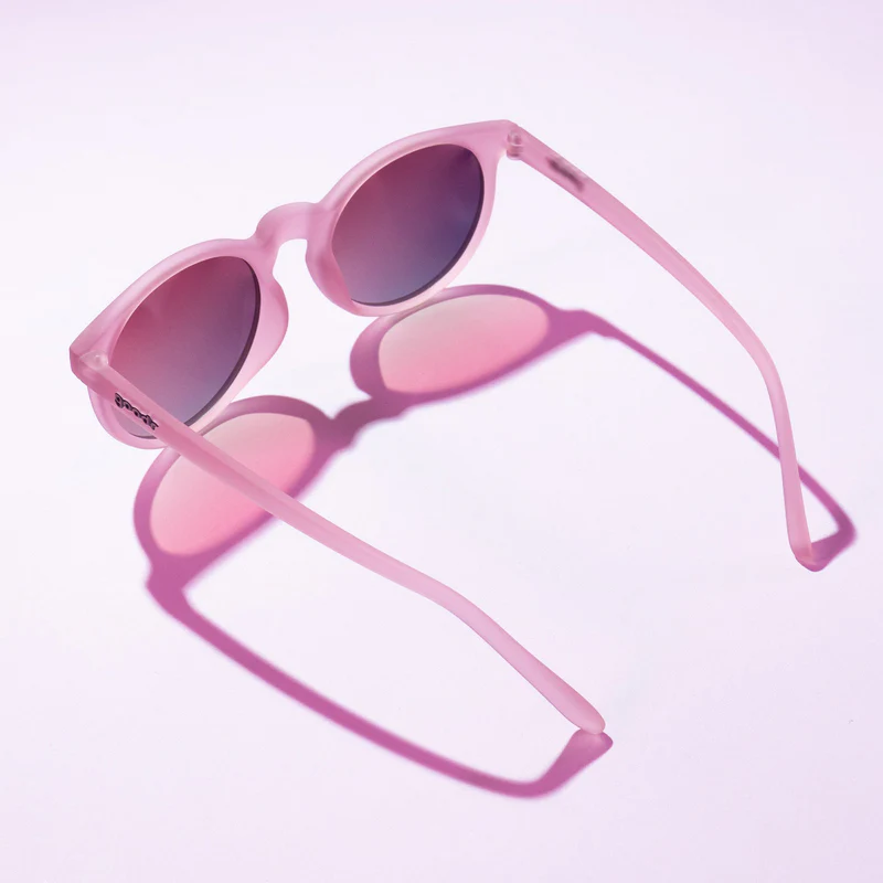 goodr Circle G Mauve Mood Board sunglasses — lifestyle view