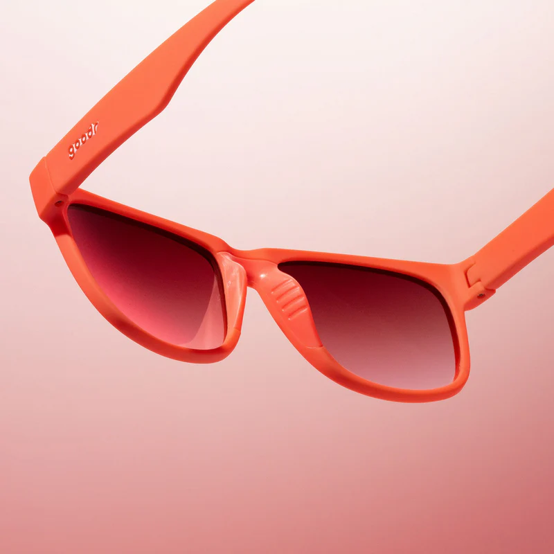 goodr BFG Solar Flare Centaur sunglasses — lifestyle view