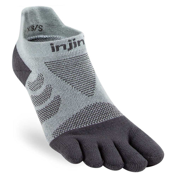 Injinji Womens Specific Ultra Run No Show Running Socks — Slate